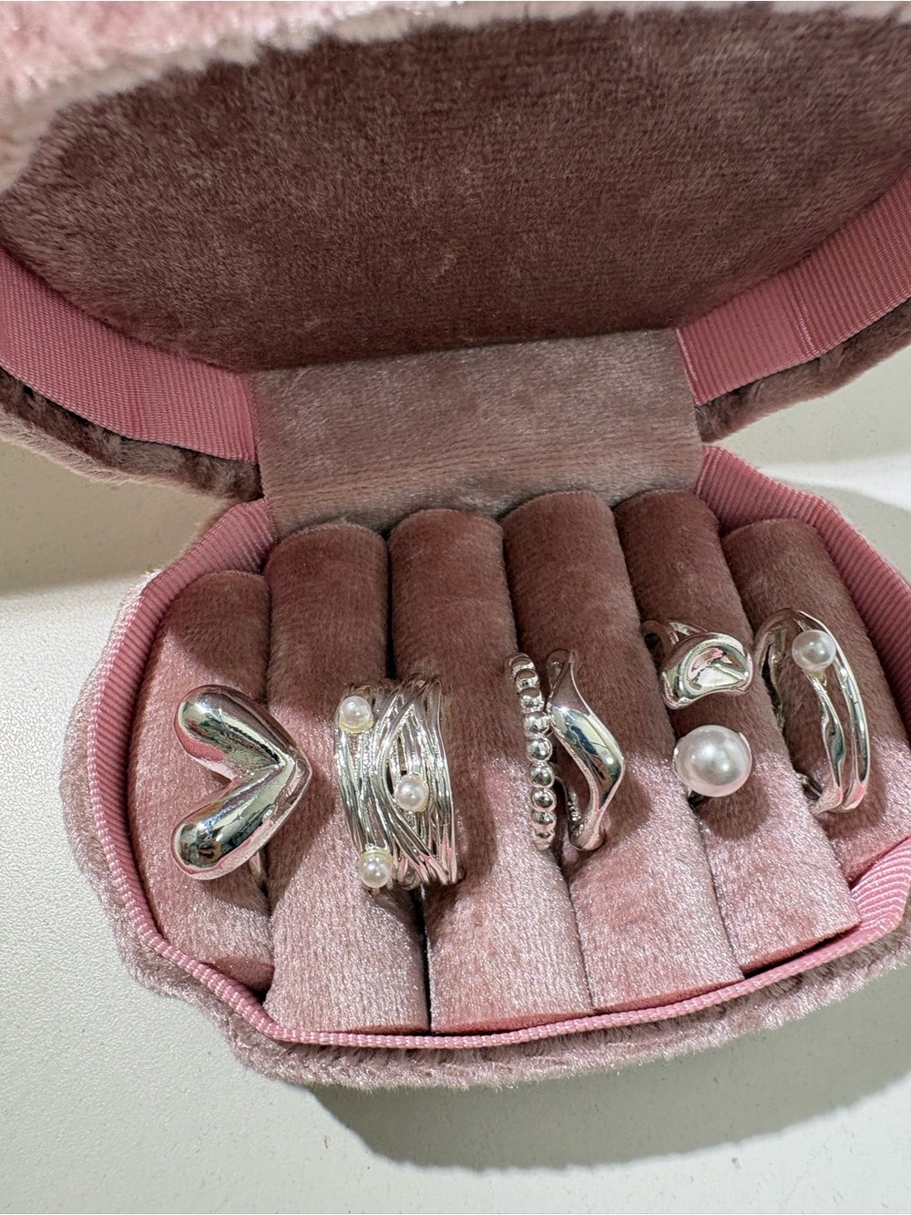 Silver Plated Open Ring Set - Picture 9 of 14